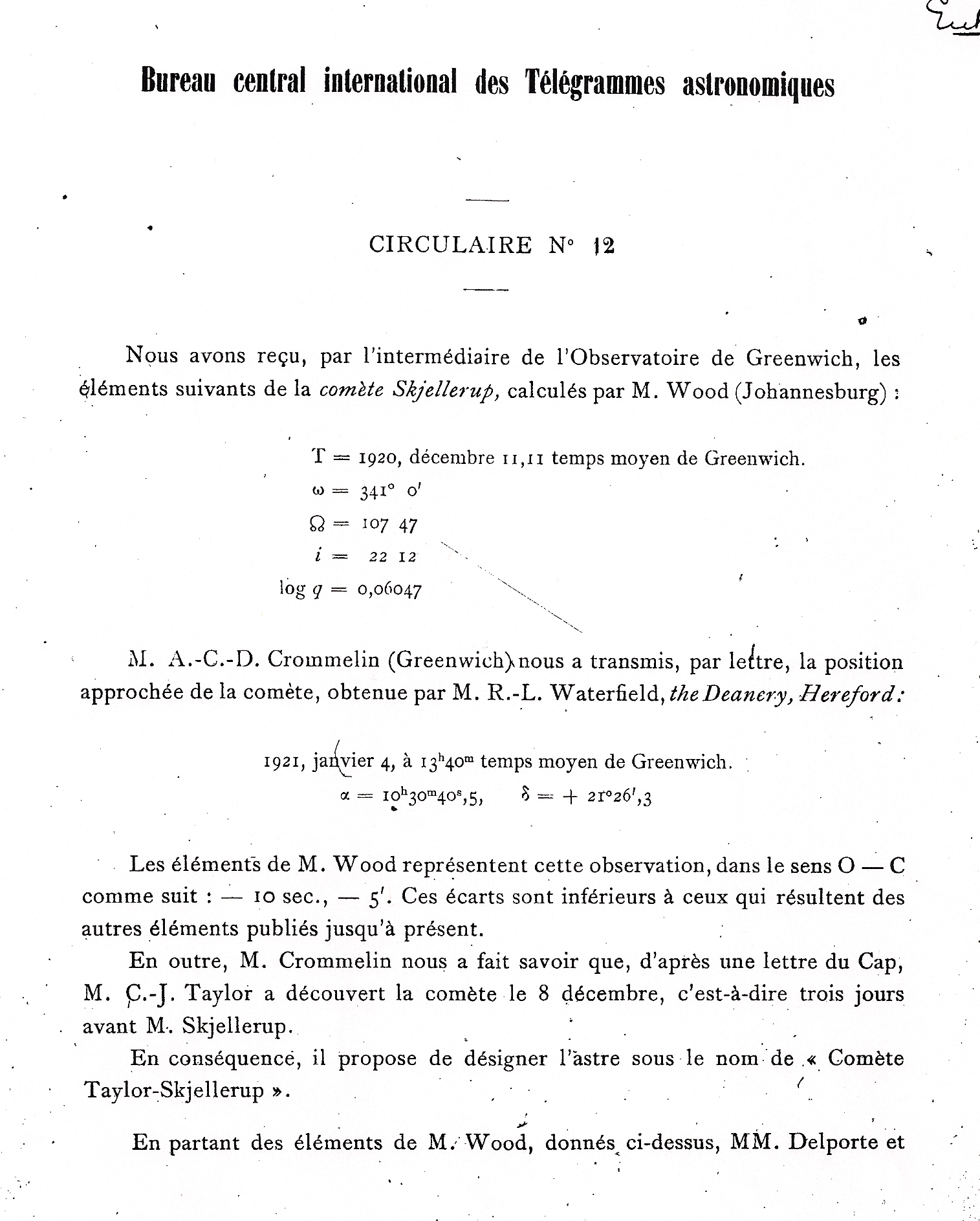 International Astronomical Union Circulars